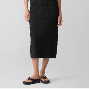 Eileen Fisher Bubble Jacquard skirt NWT
